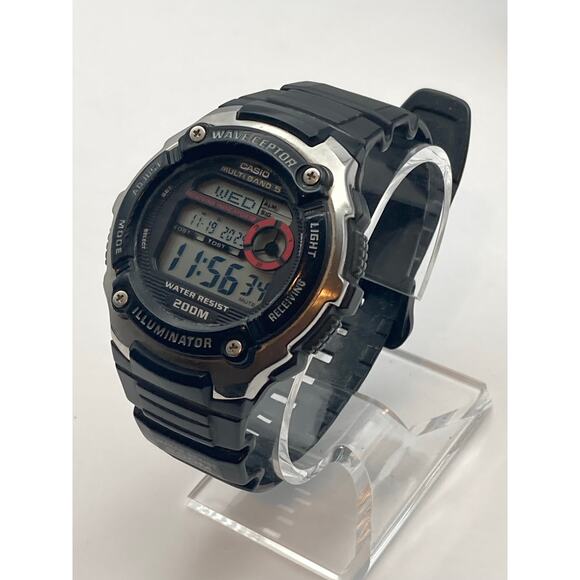 Wave Ceptor Casio Illuminator Multifunction Mens Watch 47mm Day Date Timer WR200 - Picture 3 of 10